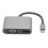Πολυθυρικός διανομέας USB C από αλουμίνιο, θύρα φόρτισης 4K HDMI VGA USB3.0 και PD με καθαρή 4