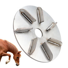 Hair Remover Stainless Steel Livestock Tool 7 Teeth Ergonomic Hair Scraper for Poultry Farm Animals