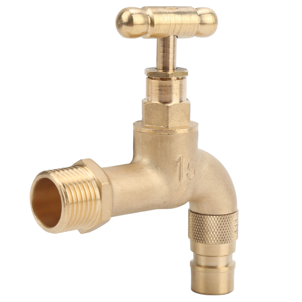 Forged Brass Water Faucet, G1/2In Spiral Opening, Wall Mount 9381378717679