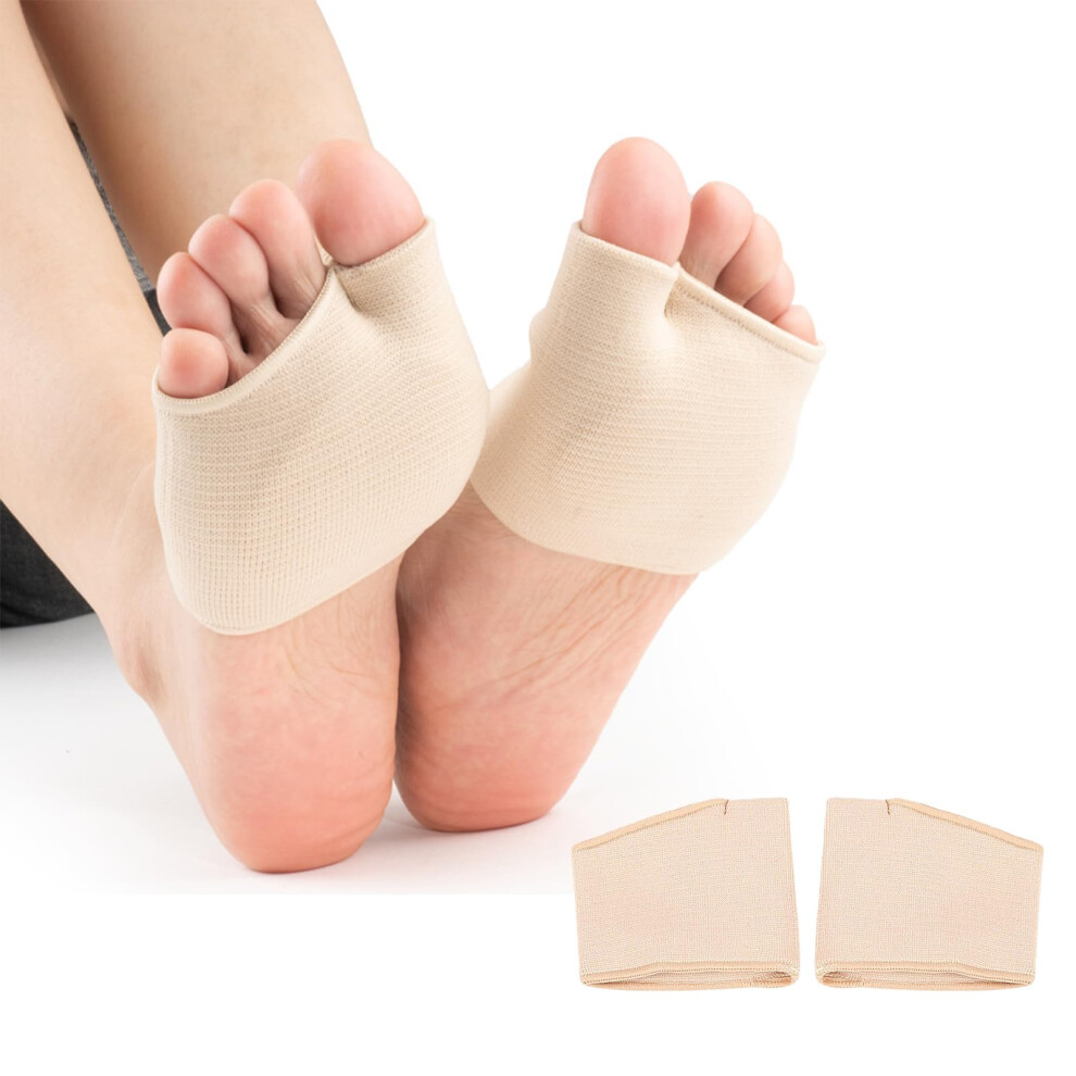 Beige Metatarsal Pads Size S 2 Pairs Gel Forefoot Cushions Morton's Neuroma Metatarsalgia Walking Running Pain Relief