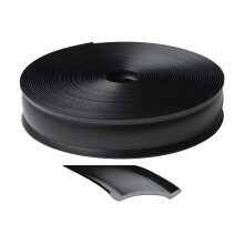 I4691 Inch Wide x 100 ft Vinyl Insert Trim for RV's Flexible Exterior Molding Black Roof Edge Molding RV Exterior Trim