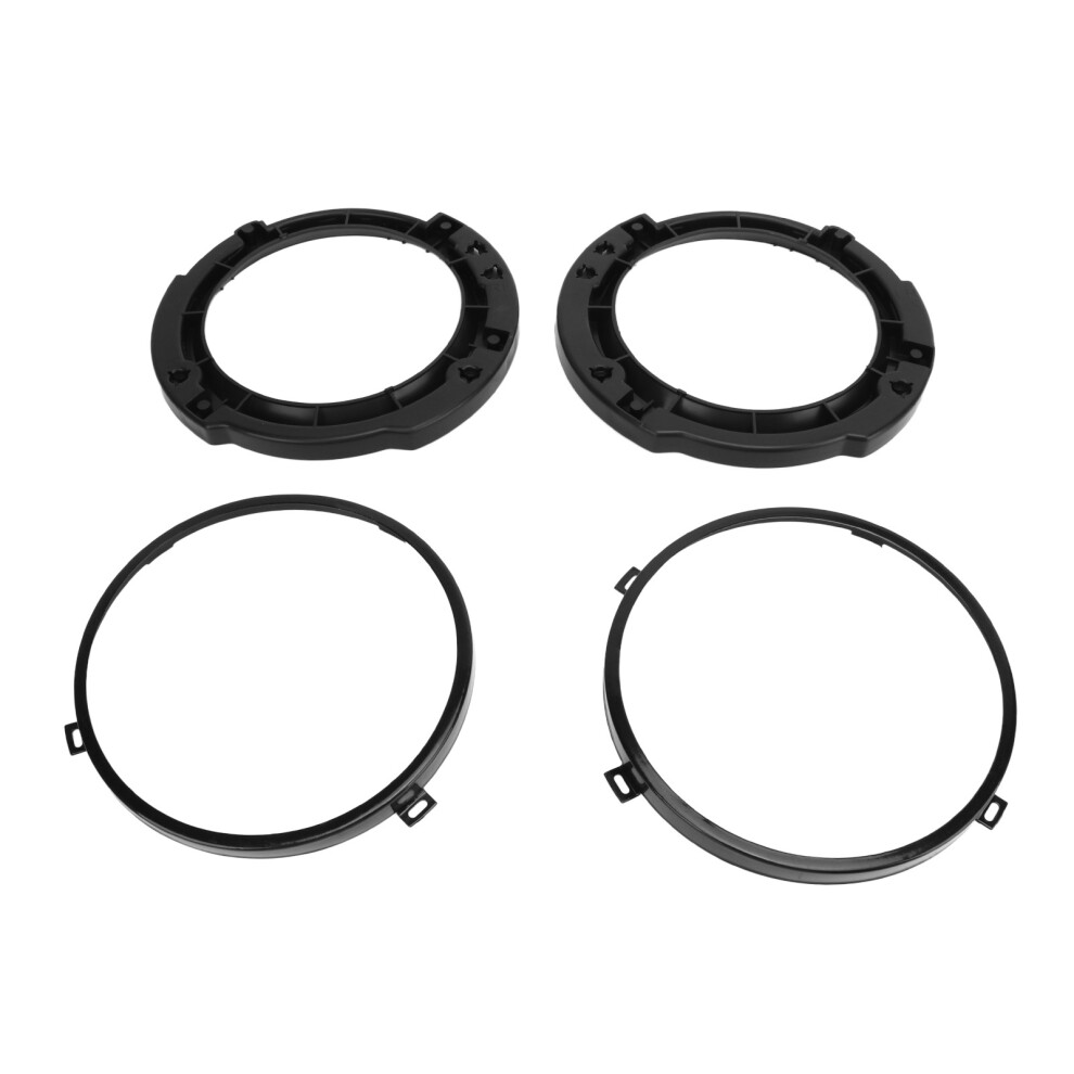 Jeep Wrangler Jk 7Inch Round Headlight Mounting Ring Set Finish Black 9391378721651