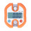 Mini Crane Scale Hook 150kg Double Accuracy Display Orange 5