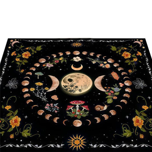 Tarot Card Tablecloth, Fortune Telling Card Mat, Board Game Cloth Mat, Board Game Decoration Tableclot E