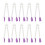 10PCS Cake Lace Clip Edging Mold, Plastic Baking Tool, 10x2cm 2