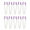 10PCS Cake Lace Clip Edging Mold, Plastic Baking Tool, 10x2cm 15