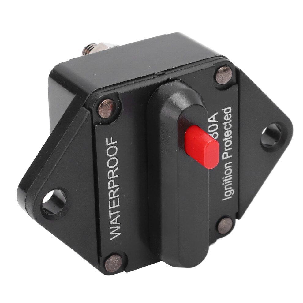 Weatherproof 80A Circuit Breaker Switch 32V For Car Boat Rv Systems 4681375092003
