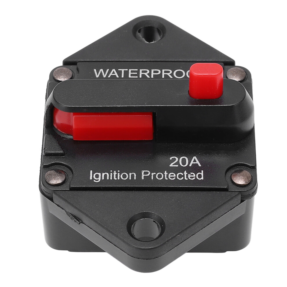 Dc 32V 20A Waterproof Circuit Breaker With Switch For Car Marine Boat Truck 6951375092029