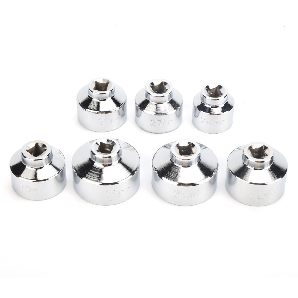 7 Pcs Oil Filter Wrench Set 24-38Mm Universal For Vehicles & Trucks 9451378725094