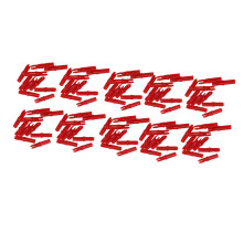 100 Stück rote Kunststoff-Spannhülsen für Carbon-Glasfaser-Pfeile, leicht, 3,2 cm