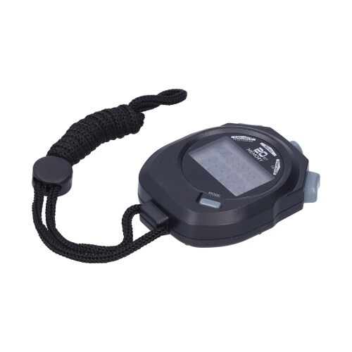 Digital Chronograph Timer 1/100 Sec ABS Stopwatch 12/24H