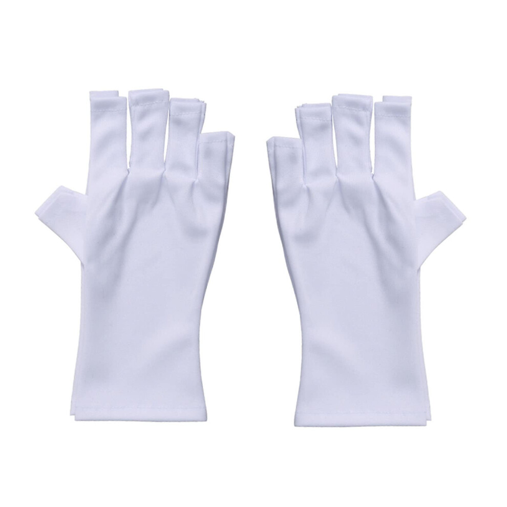 UV Protection Fingerless Gloves for Gel Nail Lamp, Anti Radiation Manicure Shield