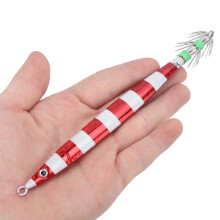 Luminous Metal Squid Jig Lure 17.5cm 134g for Fishing