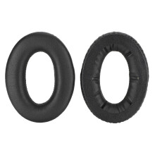 Professionelle, ergonomische Ohrpolster, hochwertige Verarbeitung aus ultraweichem, komfortablem Material, 2 Stück, Schwarz