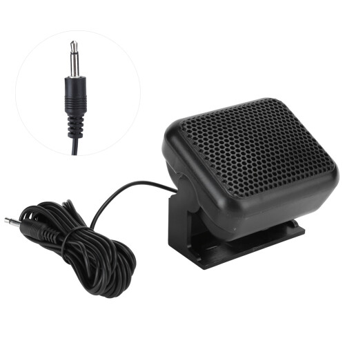 Great Sounding Compact External Communications Speaker With Mounting Bracket Hardware And Power Handling Features Universal CB Extension Speaker With 1