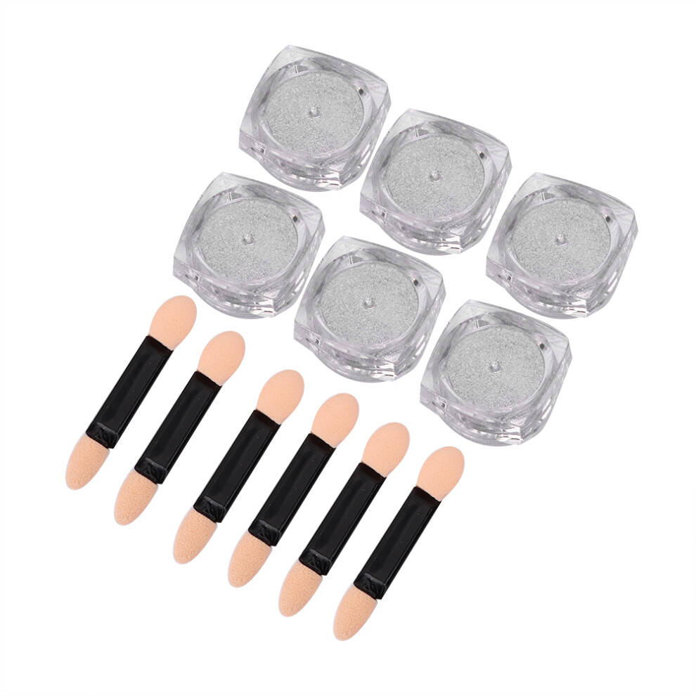Non Toxic Vegan Nail Powder Offering Mirror Glitter And Glazed Donut Effects, Iridescent Aurora Pigment For Elegant Nail Art And Multi-Surface DIY