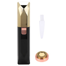Épilateur indolore avec lumière LED, appareil d'épilation du visage étanche et rechargeable pour femmes, doté d'une tête de coupe amovible et