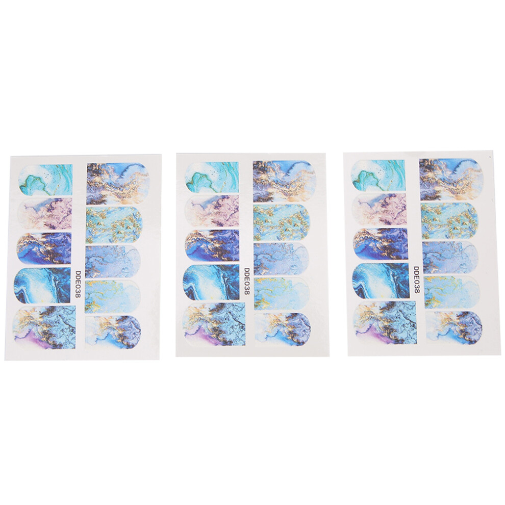 Holographic Marble Patterns Nail Art Decoration, Water Transfer Nail Decals with Colorful Shimmering Designs, DIY Resin Nail Stickers for Acrylic Man