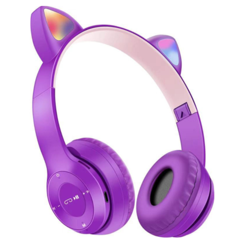 Αξιολάτρευτα ακουστικά Bluetooth με αυτιά γάτας, ιδανικά για παιδιά και εφήβους, με