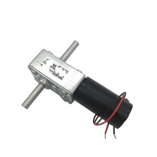 12V/24V DC Worm Gear Motor with Dual Shaft, SelfLocking Reversible Starter, 5RPM Model 584031ZY