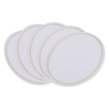 Piatti riutilizzabili resistenti al calore, set di eleganti piattini da portata rosa di alta qualità per matrimoni, feste e uso domestico (5 pezzi)