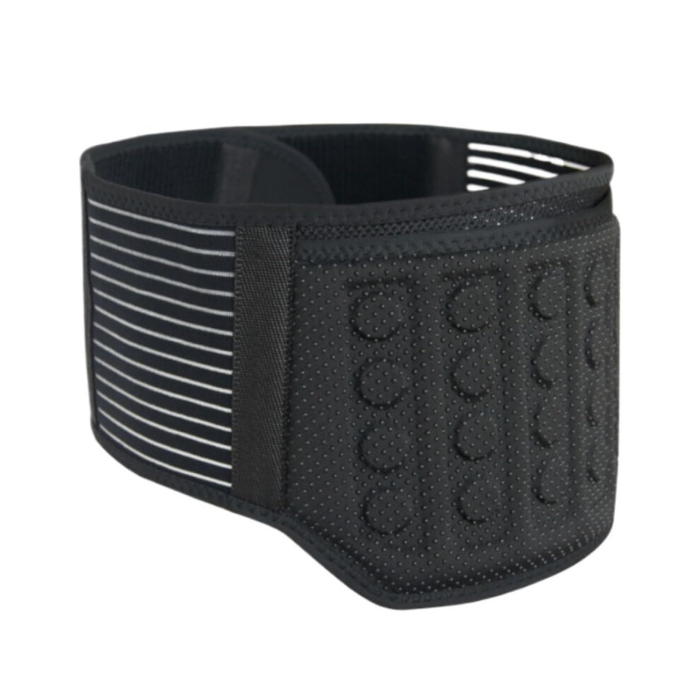 Black Selfheating Lumbar Belt With 21 Magnets Magnetic Heat Therapy Xl Waist Lower Back Brace