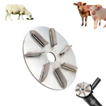 Pig Hair Remover Scraper Disc Hog Dehairing Tool For Livestock, 7Blade Disc, Durable Construction, Model 1 For Butchery