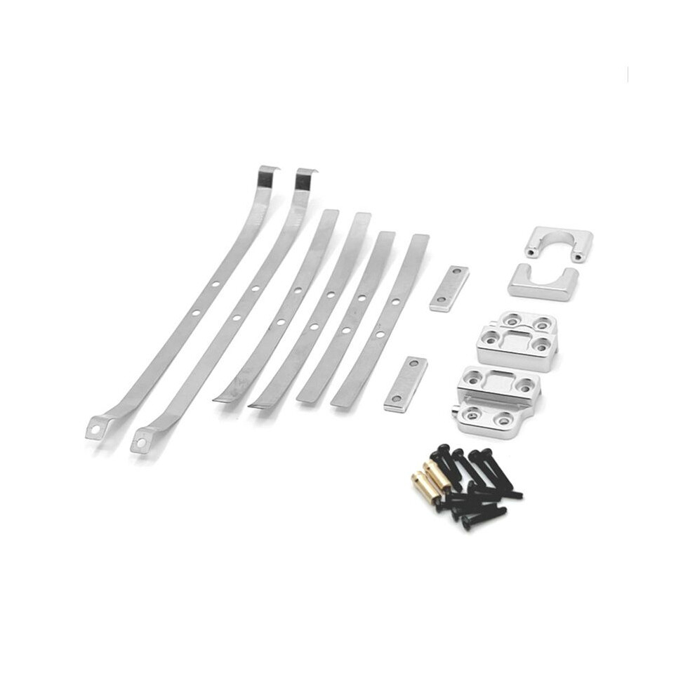 For Mn 1/12 Mn82 Lc79 Rc Car Spare Parts Metal Upgraded Rear Axle Spring Fastenings Kit Silver 6031080020903