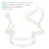 Collimatore per arco di violino 1/4 1/8 1/10 ABS bianco 3