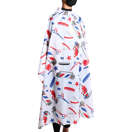 Professional Barber Cape For Salon And Home Use, Multi Function With Adjustable Snap Closure 2