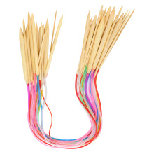 18Pcs Bamboo Circular Needles Set 80cm Double Points with Accessories Pack