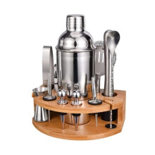 Cocktail Shaker Kit, 12Piece Stainless Steel Bar Tool Set, Bartender Kit For Beginners, Pourer Included