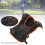 Children Riding Canvas Back Protector Vest, Adjustable, Orange/Black, L 9