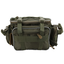 Fishing Gear Bag Water Resistant Lightweight Storage Pack Impact Resistant Bottom Modern Design for Reels Hooks Baits