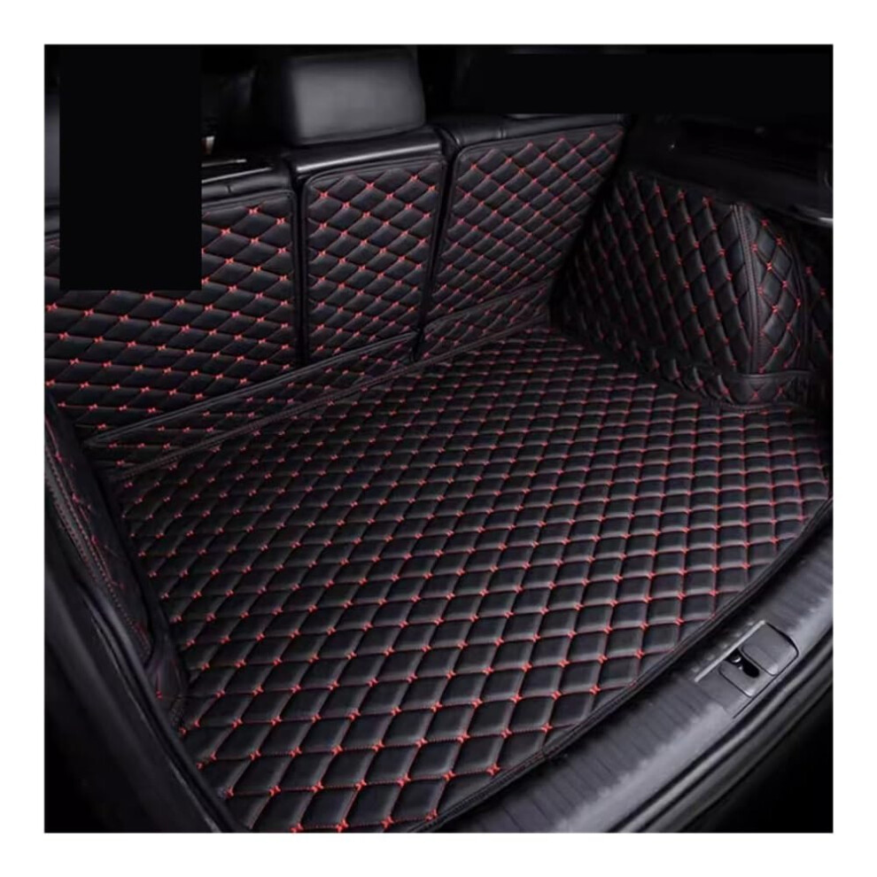 Car Trunk Mat Waterproof Cargo Liner Custom Fit For Fiesta Sedan 20092017 Black/Red 9199774976756