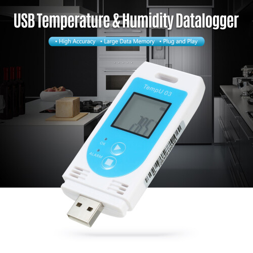 Programmable USB Temp & Humidity Data Logger - Ideal for Logistics 2