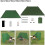 Camping Wind Blocker Small (S) Foldable Canvas Design With Ground Stakes For Enhanced Security 5