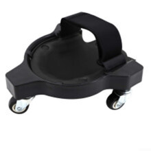 Rolling Knee Pads with 360 Mobility and Foam Cushion for Gardening, Flooring, Construction Black