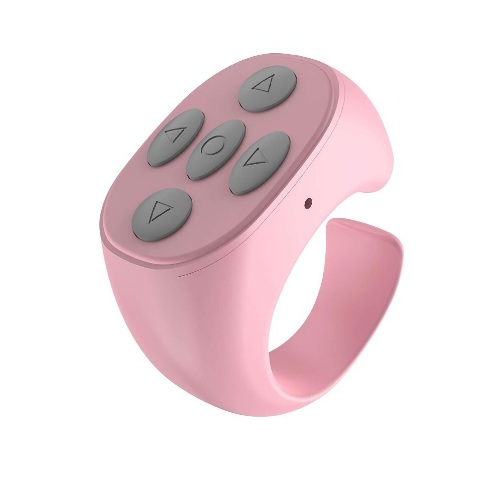 Fingertip Wireless Bluetooth Remote Control For Phones And Tablets, App Kindle Page Turner, Camera Remote Pink 9382693238290