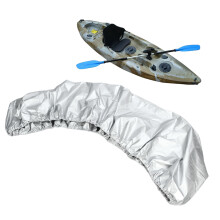 Housse de bateau en oxford imperméable, argentée, pour bateaux de 3,1 à 3,5 m, protection UV et contre la poussière