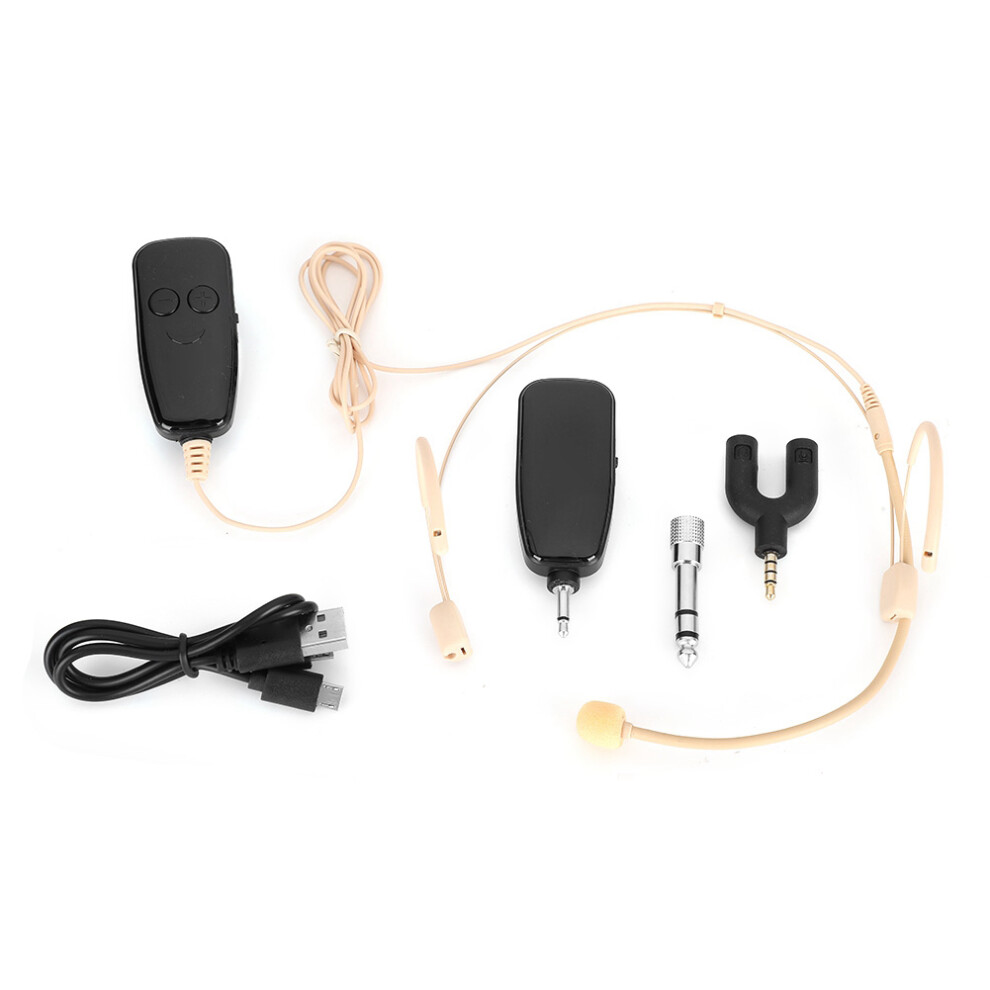 Crystal Clear Audio Wireless Microphone System, Super Lightweight 2.4G Headset Mic with 160ft Range for Voice Amplifier PA System, Ergonomic Design wi-image-OPC-PQ8PZCP-NEW