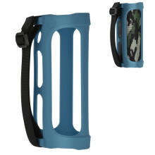 Étui en silicone autoportant pour enceintes sans fil JBL Flip4, coque de protection antichoc avec double crochet et finition texturée en tissu de