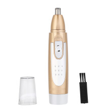 Nose Hair Trimmer Electric Washable Small and Portable Dual Edge Blades Battery Operated Waterproof and Removable Shaving Head for Men Women Multi