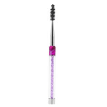 Mascara-Bürste für Wimpernverlängerungen, Augenbrauenstyling-Tool im Stiftdesign, doppelseitiger Make-up-Pinsel mit Strasssteinen, reisefreundlich
