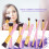 Σετ πινέλων μακιγιάζ Blending Pink With Purple, απαλό foundation για εφαρμογή, γρήγορο, άψογο 8