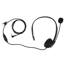 Walkie-talkie headset met gevoelige PTT en ruisonderdrukking, kristalheldere audio voor Baofeng, Kenwood, Retevis en meer (klein formaat)
