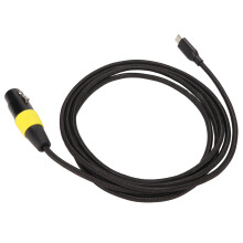 Cavo adattatore flessibile da Type C maschio a XLR femmina, 2 metri, compatibile con PC, telefono e tablet, USB-C