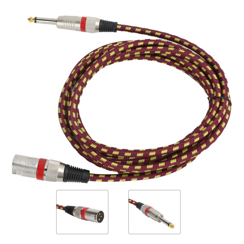 Microphone Cable for Live Performance, Balanced Interconnect with Heavy-Duty Connectors (10FT) 2