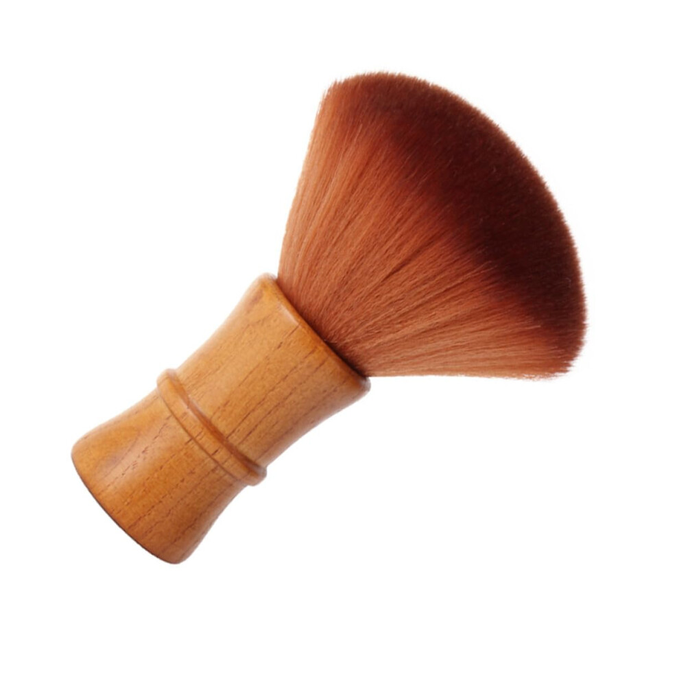 Barber Neck Duster Hair Cutting Brush with Soft Bushy Bristles and Ergonomic Grip for Salon Use