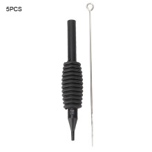 Conjunto de agulhas para tatuagem com encaixe preciso, design de agulha e tubo em peça única para trabalhos de precisão, incluindo tatuagens de